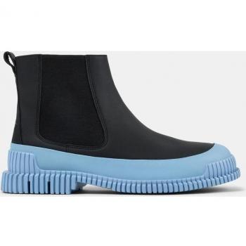 CAMPER Pix Ankle Boots for Men in Black and Blue, size 42, made of Smooth Leather