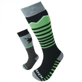 Lorpen Calcetines S2kne Merino Eco 2 Unidades - Calcetines de lana merino, ecológicos, paquete de 2 unidades, talla EU 31-34