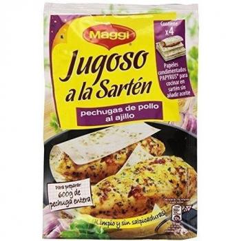 Maggi Papel Condimentado Jugoso a la Sartén - Sabor Ajillo con Toque de Perejil - 23,7g