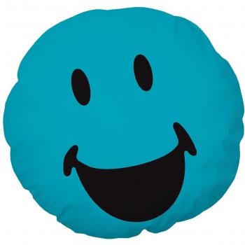 CTI 043434 Smiley 3d world Laguna cojín azul 36 x 36 cm