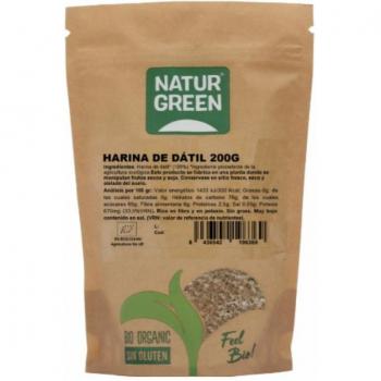 Naturgreen Harina de Dátil Ecológica Sin Gluten Vegana 200g