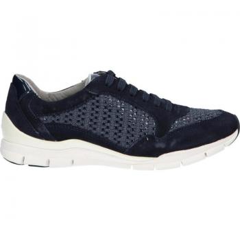 Zapatillas deportivas de Mujer Geox D Sukie B Azul, transpirables, suela de goma antideslizante, diseño moderno, plantilla acolchada