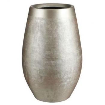 Macetero Douro Oro Redondo 40x26 cm - Ideal para Flores y Plantas Artificiales