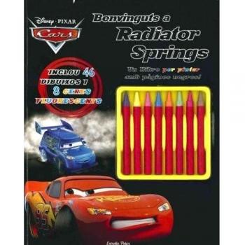 Benvinguts a Radiator Springs: Un llibre per pintar amb pàgines negres!