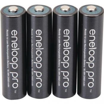 Panasonic Eneloop Pro Rechargeable AAA NiMH Batteries (4-Pack, 1.2V, 950mAh)