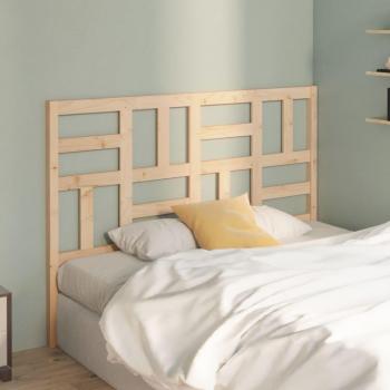 Cabecero para cama de madera maciza de pino 146x4x104 cm