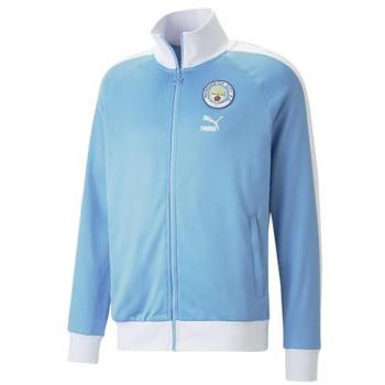 Puma Chaqueta Manchester City Ftblheritage T7 Track - Chaqueta deportiva, diseño clásico de la marca Puma, pertenece a la colección del Manchester City FC, fabricada con tecnología que proporciona comodidad y movilidad, incluye el logotipo del club