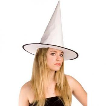 Rubies Haunted House - Sombrero de bruja charol, color blanco S9004)
