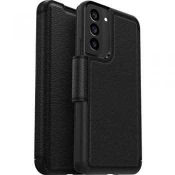 Funda Folio OtterBox Strada para Samsung Galaxy S22+, color negro