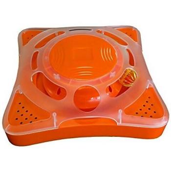 M-PETS Juguete de inteligencia y actividad para gatos, eléctrico, color naranja