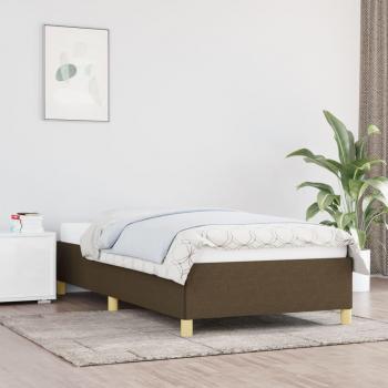 Cama de tela marrón 90x190 cm