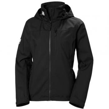 Helly Hansen Women's Crew Hooded Sailing Jacket 2.0 Black 2XL