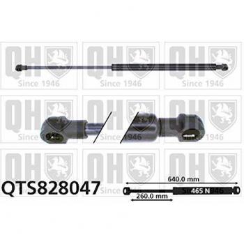 Amortiguador hidráulico de maletero QUINTON HAZELL QTS828047 para Honda Civic 8 Hatchback