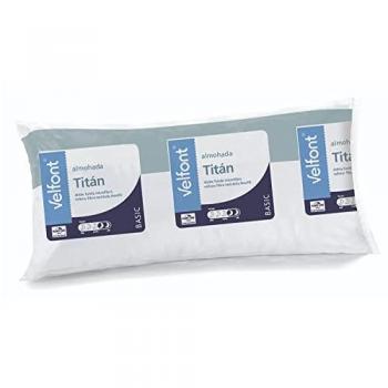Almohada de fibra Titán con doble funda 70x40 cm Velfont