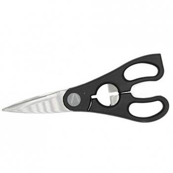 Tijera de Cocina Multiusos 21 cm, Polipropileno Negra con Inserto Gris