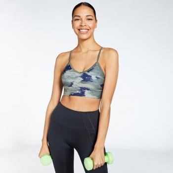 Sujetador Deportivo Reebok Workout Verde Camo Talla S