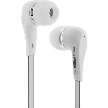 Akashi Technology - Auriculares Estéreo Ultraligeros Intrauditivos - Blanco