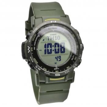 Casio Pro Trek Tough Solar Digital Watch with Bio-Based Resin Strap, 100M Water Resistant, Unisex - Model PRW-35Y-3B Black