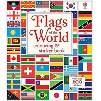 Libro para Colorear y Pegar Banderas del Mundo