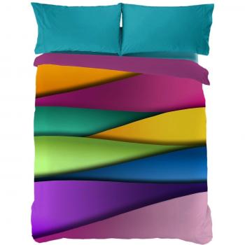 MANTEROL CASA Juego De Funda Nórdica Multicolor/Turquesa Cama 105