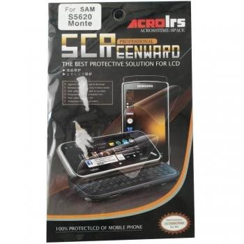 Fologar Protector Pantalla LCD para Samsung S5620 Monte Lámina