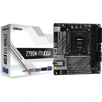 ASRock Z790M-ITX WiFi LGA1700 Mini ITX Motherboard with DDR5, PCIe 5.0 x16, USB Type-C 3.2 Gen2x2, HDMI, DisplayPort, eDP,