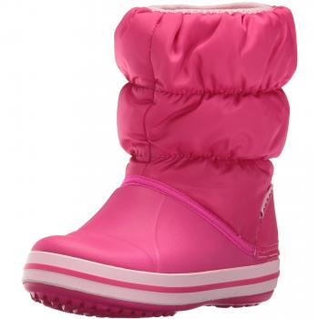 Crocs Winter Puff Boot Kids, Botas de Nieve Unisex Niños, Rosa