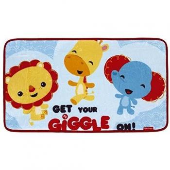 Alfombra Suave Fisher-Price 75x45cm Oficial para Habitación y Regalos