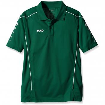 Jako Polo Copa - Camiseta de fitness para niño, color verde / blanco, talla M/50-70 l