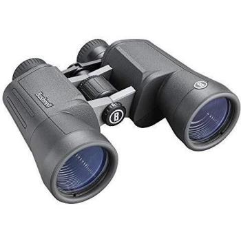 BUSHNELL PWV1050 PowerView 2 10x50mm Porro Prism Binoculars, .63 Eye Relief, Black Rubber Armor