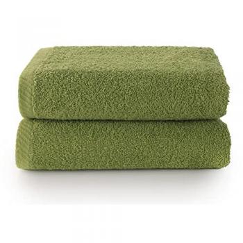 Pack 2 Toallas de baño grandes 100% algodón rizo cardado de 450 grs modelo LISO, muy absorbentes, disponibles en diferentes tallas y 19 colores