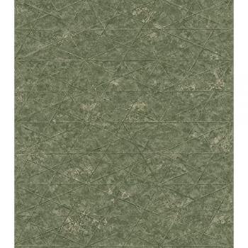 Papel Pintado Rasch Composition 554359, No Tejido, Geométrico, Color Verde, 0.53 x 10.05 m