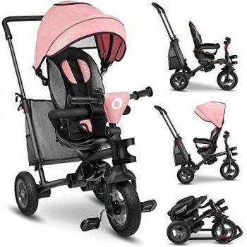 lionelo Tris Bicicleta 2 en 1 Niño hasta 25 kg 12-60M Triciclo y Carrito- Bicicleta Cinturones de 3 Puntos con Fundas Regulación Gradual del Respaldo de 3 Niveles Gris Oscuro …