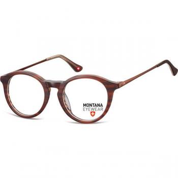 Montana Eyewear MA67 MA67F Gafas Recetadas para Hombre Marrones con armazón y lentes recetados, tamaño 48