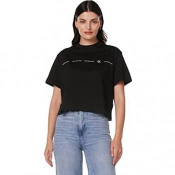 Calvin Klein Jeans Women's Black Short Sleeve T-Shirt Size L
