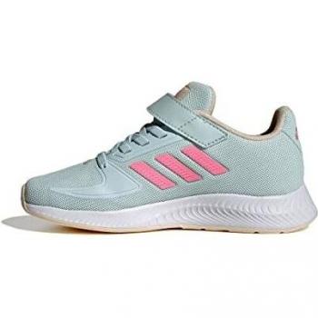 adidas RUNFALCON 2.0 EL K, Sneaker, Almost Blue/Beam Pink/Bliss Orange, 29 EU