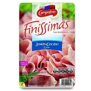 Campofrio - Jamón Cocido Finissimas Lonchas, 115 g