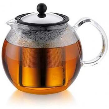 Bodum French Press Assam 1.5 L Tetera de émbolo, Acero Inoxidable, Centimeters
