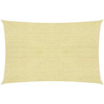 Toldo de vela beige HDPE 160 g/m² 2,5x3 m