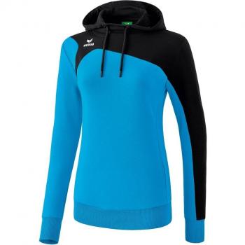 Erima GmbH Club 1900 2.0 Sudadera con Capucha, Mujer, Curacao/Negro, 40