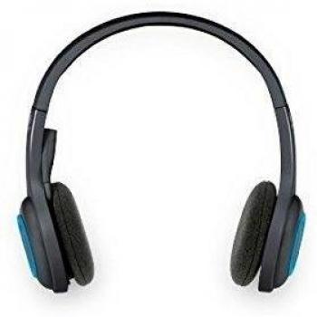Auriculares Inalámbricos con Micrófono Logitech H600, Diadema Ajustable, Alcance de 10M, Nano Receptor USB, Autonomía de 6H, Color Negro