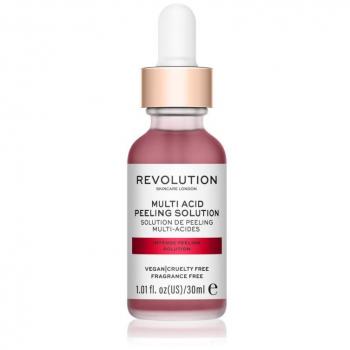 Revolution Skincare Multi Acid Exfoliating Solution 30ml - Peeling multiácido, exfoliante de limpieza profunda con AHA, 30 ml