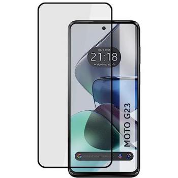 Protector Cristal Templado 5D Completo Negro para Motorola Moto G23