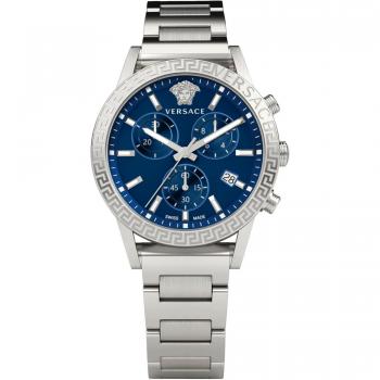 Versace Sport Tech Chronograph Stainless Steel Watch, Gray female, Size: ONE SIZE
