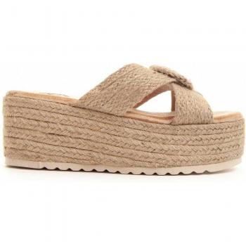 Sandalia de Cuña Montevita Cusand 83408 Beige para Mujer - Talla 41, Color Beige
