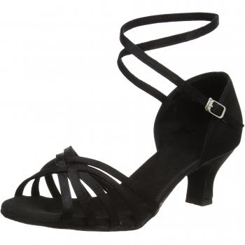 Amurleopard BRD002/39 - Zapatos de baile con tacón alto de 5 cm para mujer, color negro, talla 38