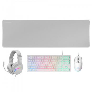 MCP-RGB3 Teclado Ratón incluido USB QWERTY Español Blanco de Mars Gaming
