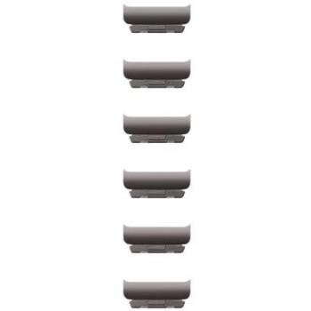 Kit de pulsera de eslabones en acero inoxidable para Apple Watch 46 mm - Color pizarra