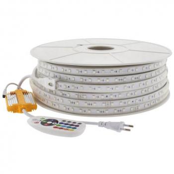 Tira LED 220V SMD5050 60Led/m RGB carrete 50 metros RGB