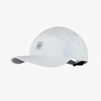 Buff 5 Panel Go Cap Solid White Unisex L/XL